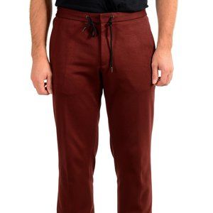 Hugo Boss Men's "Banks4-J" Burgundy Casual Pants